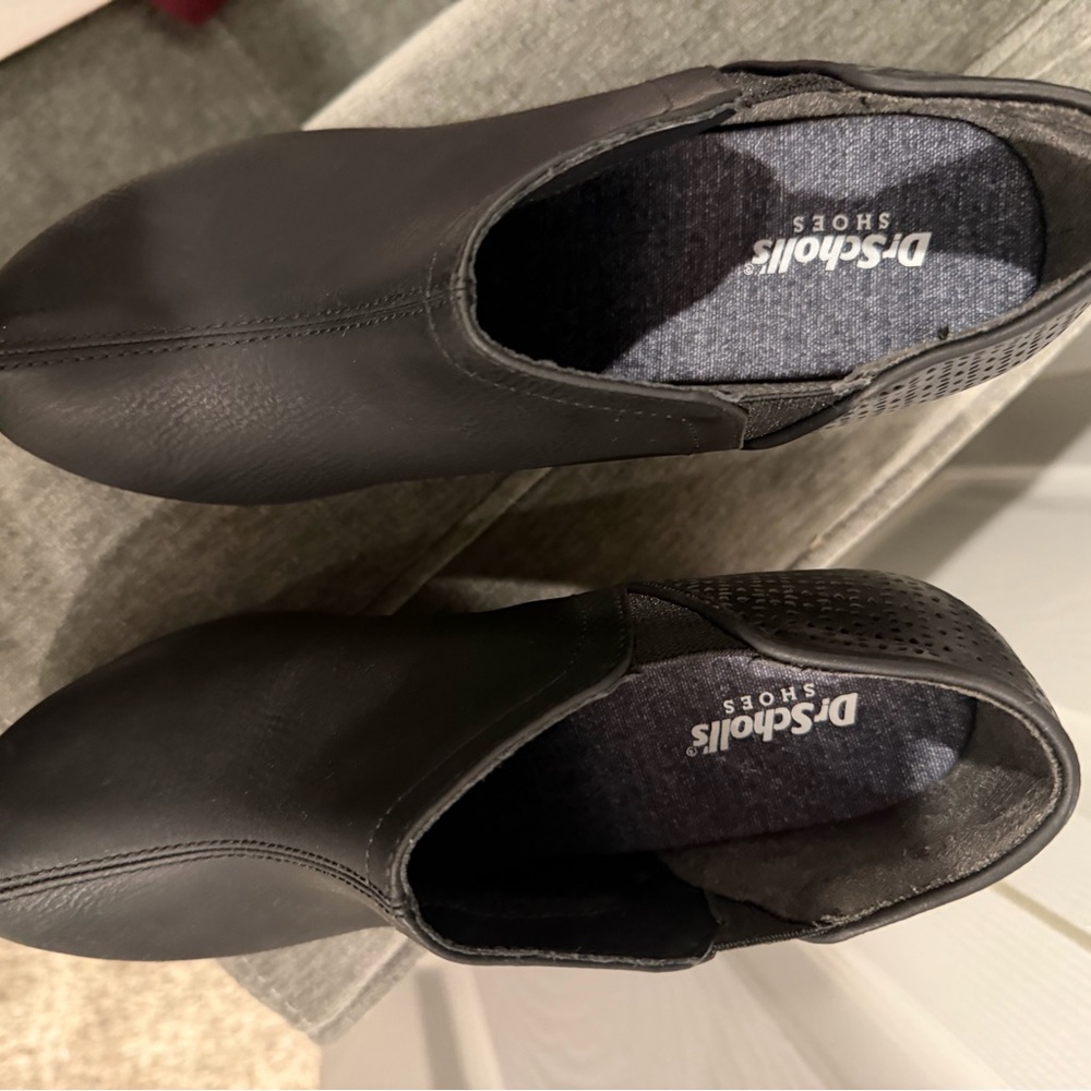 Dr. Scholls Black Wedge Ankle Boots - Picture 4 of 6